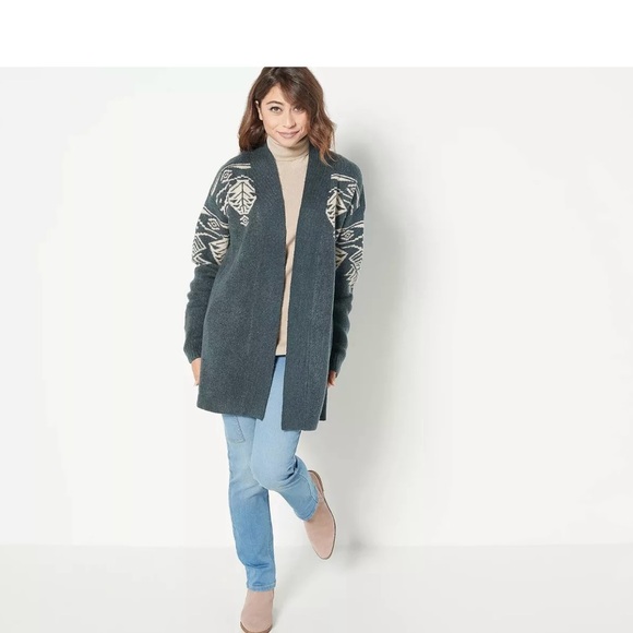 D&CO denim + company cardigans open front women - Picture 1 of 10
